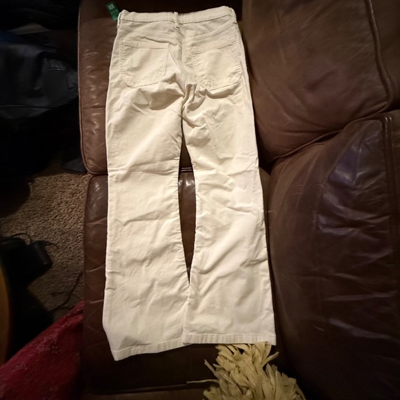 Gap High Rise ’70s Flare Corduroy Pants Ivory 6 Petite NWT - Picture 5 of 5